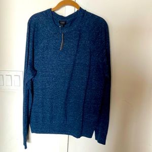 Linen-cotton lightweight sweater